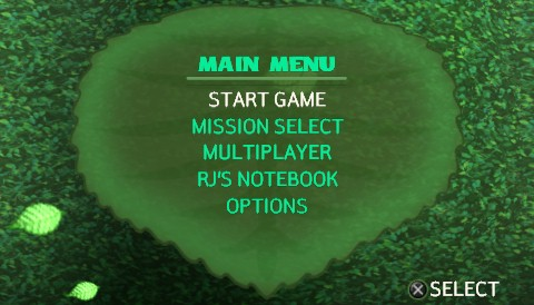 Over the Hedge Hammy Goes Nuts title screen for PSP